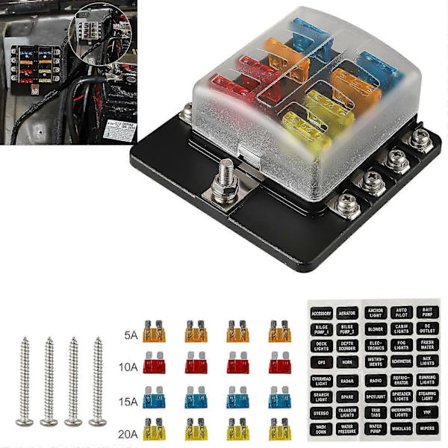 8-vägs Bladsäkringsdosa