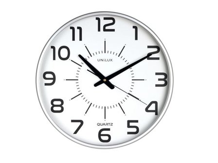 Unilux Väggur maxi 37,5cm svart - Lyreco - Kontorsmöbler och inredning - Väggur - Väggur