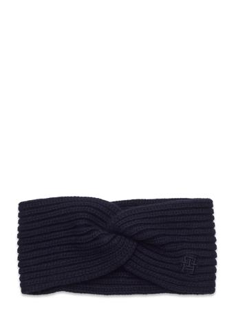Festive Luxe Knit Headband Accessories Headwear Headbands Navy Tommy Hilfiger