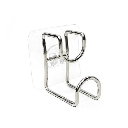 Rustfritt stål Gratis Kraftig Sug Lagring Håndvask Krok Bad Vegg Henger Toalett Håndvask Stativ Sølv A