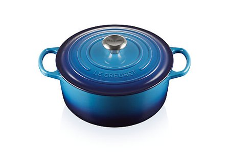 LE CREUSET Støpejernsgryte Rund 26cm/5,3L Signature Azure