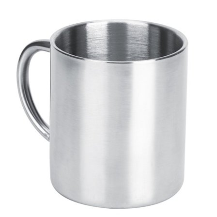 300 ml tjock dubbelväggig kaffekopp i rostfritt stål