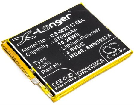 Batteri for SmartPhone, Mobil for Motorola Moto Z Force 2nd, Moto Z2 Force og andre.