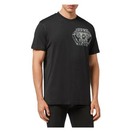 Philipp Plein, T-Shirts Zwart, Heren, Maat:XL