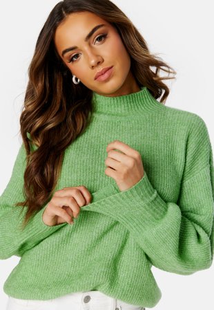 BUBBLEROOM Madina Knitted Sweater Light green Klær