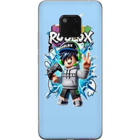Yhteensopiva Puhelinkuori Huawei Huawei Mate 20 Pro Värikäs Roblox-hahmo, jossa ohjain ja energinen splash art -suunnittelu, täydellinen lastenhuon