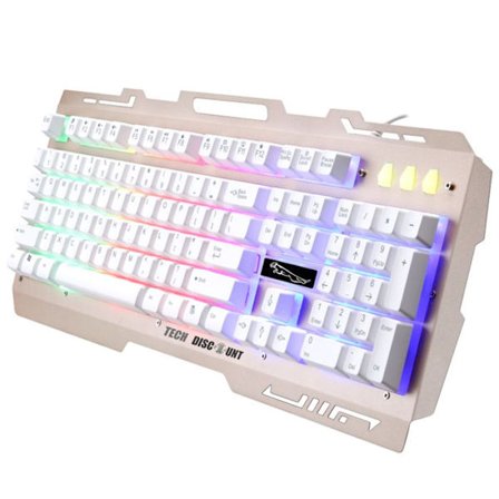 Gamingtangentbord - TD - Med Mus - LED-bakgrundsbelysning - RGB - Ergonomisk