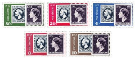 Luxembourg 1952 - MICHEL 490-94 - Postfrisk