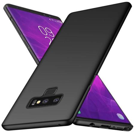 Samsung Note 9 Ultratunn Gummibelagd Mattsvart Skal Basic V2 Svart