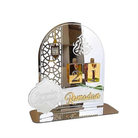 Eid Ramadan Mubarak Akryl Nedtellingskalender 30 Dager