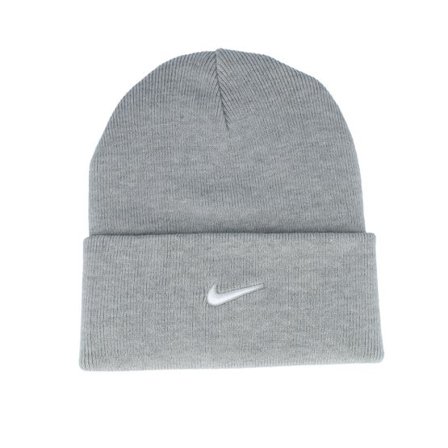 Nike - Grå cuff Beanie - Peak Beanie Swoosh F24 Grey Cuff @ Hatstore