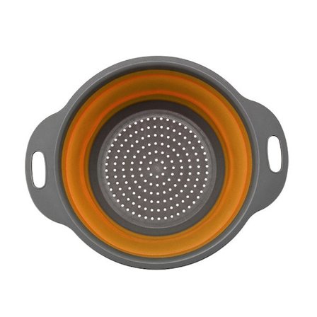 Sammenleggbar sil, frukt- og grønnsaksvaskeskurv, dørslag, oppvaskstativ, silikonsil, sammenleggbar sil, kjøkkenoppbevaringsverktøy