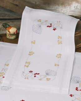 Stickpackung Hühnerfamilie - Läufer - Permin