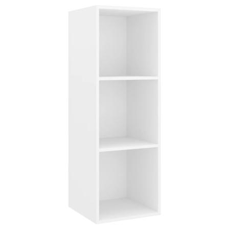 Vidaxl Väggmonterad Tv-bänk Vit 37x37x107 Cm Spånskiva Vit
