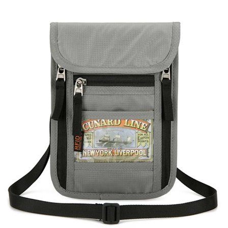 Rejse Pung til Halsen, Pas Holder Hals Taske til Mænd Kvinder med Justerbar Halsrem