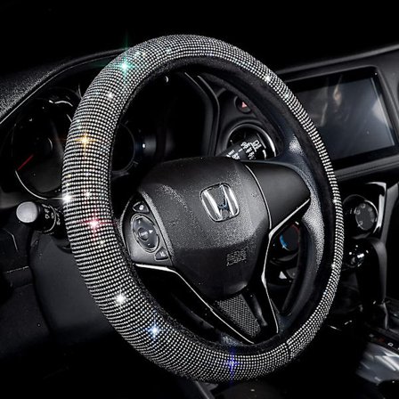 Bling Bling Krystall Diamant Glitrende Bil Suv Ratt Deksel for Kvinner Menn