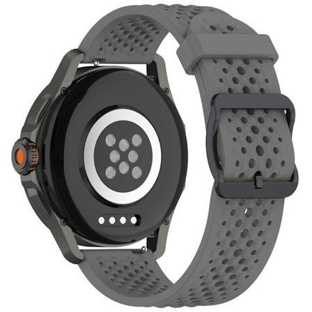 Samsung Galaxy Watch FE 40mm / Watch7 44mm / 40mm Silikon 20mm Flera hål Andningsbart klockarmband - Mörkgrå