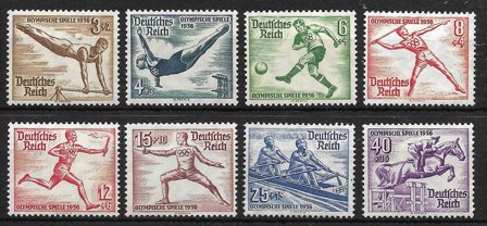 Tyske Rige 1936 - AFA 604-611 - Postfrisk
