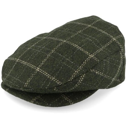 Brixton - Grön flatcap Keps - Barrel Snap Cap Moss/Sand Flat Cap @ Hatstore