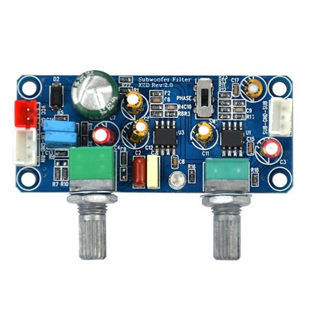 Lågpassfilter Subwoofer Preamplifier Förstärkarkort Singel Dc 9-32v Preamplifier Med Volymkontroll