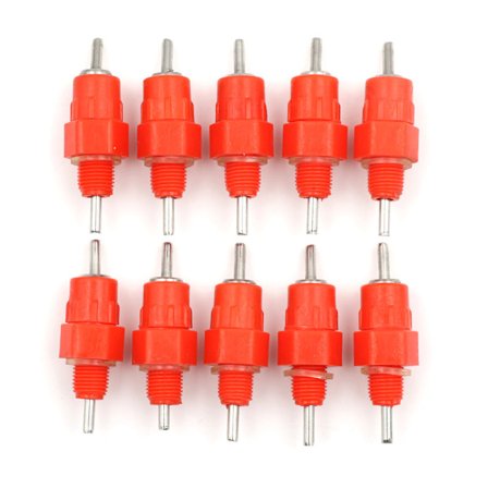 10 st Fjäderfävatten dricksnipplar Anka Kyckling Hön Matning S