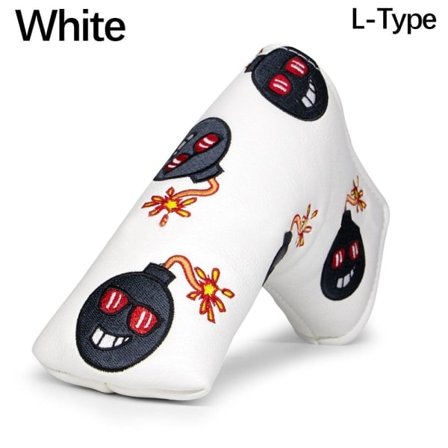 Golfkøllehoved Cover Golf Træ Cover VIT L-TYPE L-TYPE Hvid L-Type-L-Type