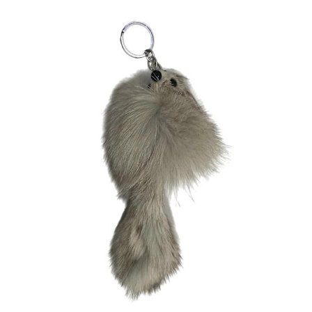 Højkvalitets Faux Ræve Nøglering Trendy Faux Ræve Nøglering Vedhængstilbehør Forbedrer Din Taske Eller Rygsæk