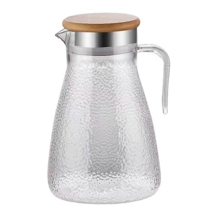 Vandkande 1500ml PC Sangria-kande Drikkedispenser Drikkekande med Låg og Håndtag til Fester Hjemmelavet Drik Juice