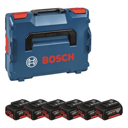 Bosch 6x GBA 18V 4,0Ah Batteripakke 4,0 Ah, Maskintilbehør & forbruk