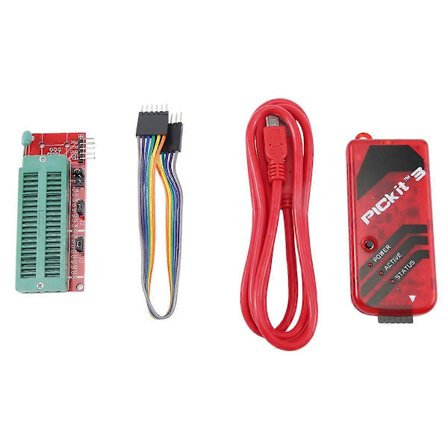 PICKIT3 Programmer + PIC ICD2 PIC Kit 2/3 Programmeringsadapter Universell Programmeringssete FZ0508