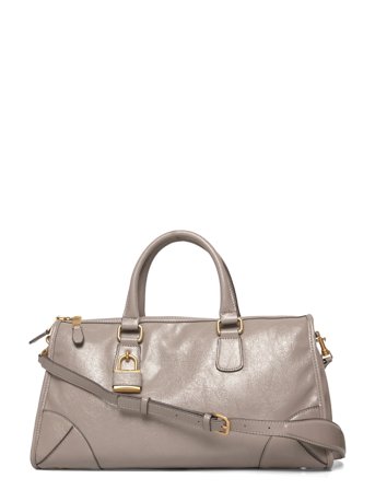 Shiny Handbag With Handles Grey Mango