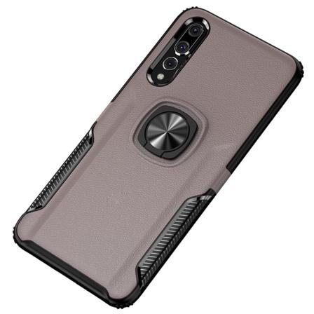 Huawei P20 Pro - Stilsäkert Smart Skal med Ringhållare Roséguld