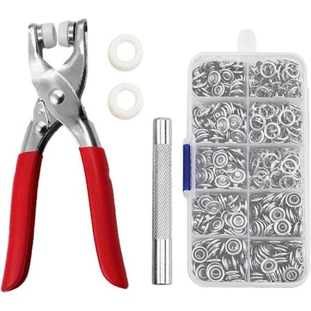 Trykknapp, 150 sett metall trykknapper, metall trykknapper, 9,5 mm metall trykknapper, trykknapper med tang, for DIY-verktøy sy tilbehør