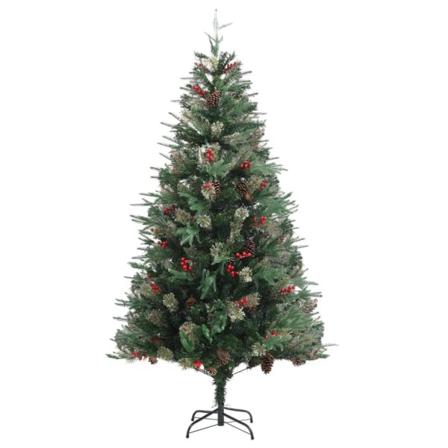 Vidaxl Plastgran Med Kottar Grön 195 Cm Pvc&pe