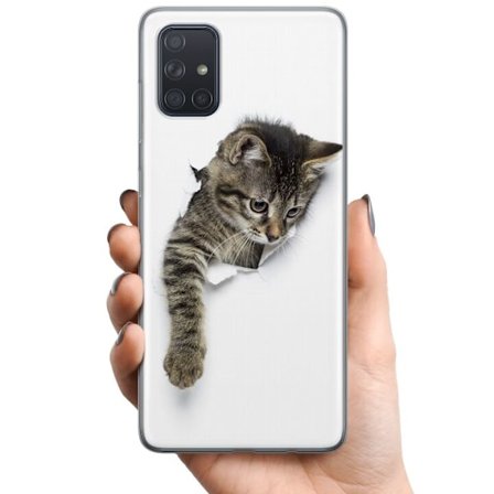 Kompatibelt Mobildeksel til Samsung Galaxy A71 Katt