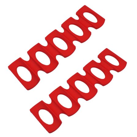 Pack Flaska Staplingsmatta Burk Hållare Platsbesparande Röd