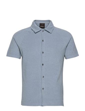 Albin Reg Shirt S-S Lyhythihainen Paita Sininen Oscar Jacobson