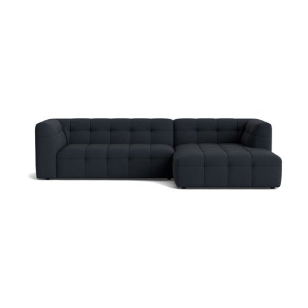Palermo Chaiselong Sofa, Højrevendt - 300x180x73cm - Loop Mørkeblå Flydersofa med Slidstærkt Puente Stof (Martindale 100.000)