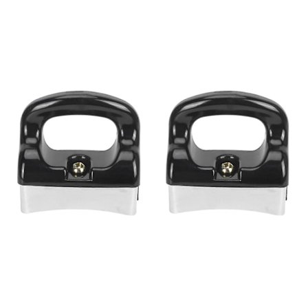 2X Hem Svart Silver Bakelit Handtag för Stekpanna Kastrull Kokkärl (FMY)