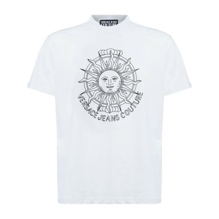 Versace Jeans Couture - T-shirts - Vit - Herr - Storlek: 3xl, Herr, Storlek: 3XL