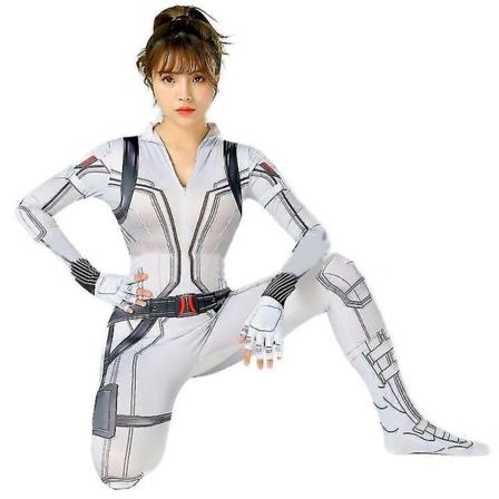 Halloween Black Widow Bodysuit Deluxe kostym för barn 140cm