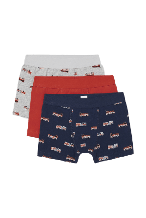 Åhléns Boxershorts med tryck TEDDY, 3-pack Kalsonger Röd 98/104