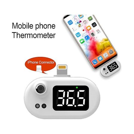 USB Smart Bärbar Termometer Mini Mobil Infraröd Termometer för iphone