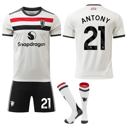 Manchester United Jalkapallosetti 2024-2025, Pelipaita & Sukat, Antony No.21, Lapset & Aikuiset