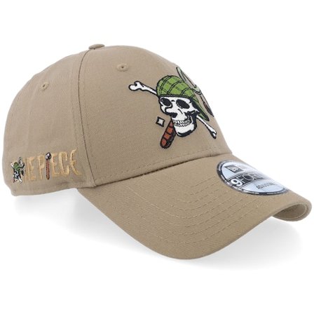 New Era - Usopp 9FORTY One Piece Khaki Adjustable Adjustable Beige Cap - @ Hatstore