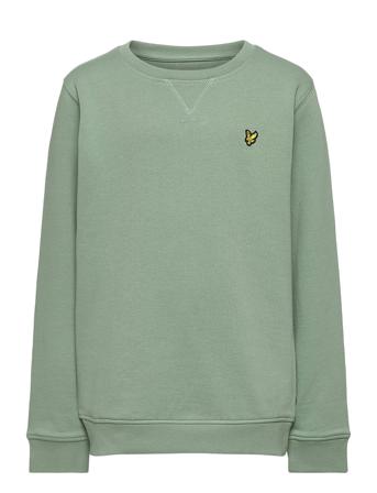 Classic Crew Neck Fleece Sweatshirt Trøje Grøn Lyle & Scott Junior