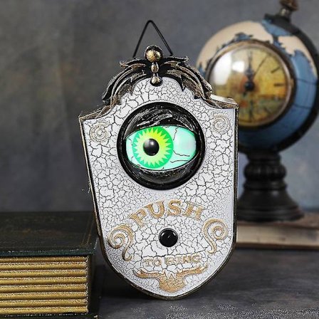 LED-lysende skumle øyne dørklokke Halloween-dekorasjoner Horror