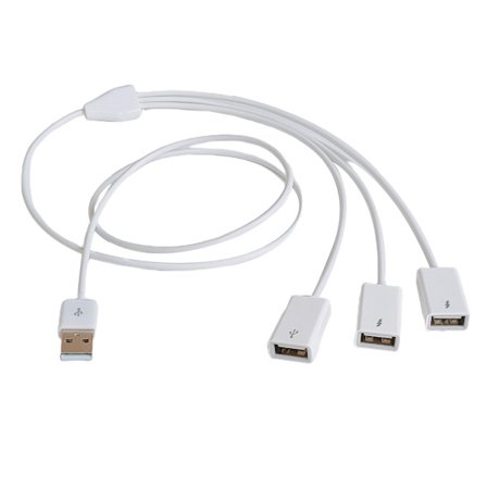Kannettava 3 in 1 USB jakaja, jossa on useita USB portteja USB jatkokaapeli 1 m/3,3 jalkaa