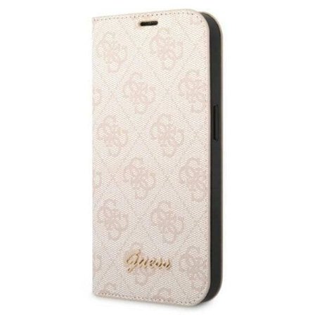 Guess GUBKP14LHG4SHP iPhone 14 Pro 6.1" Pink Vintage Gold Logo Case