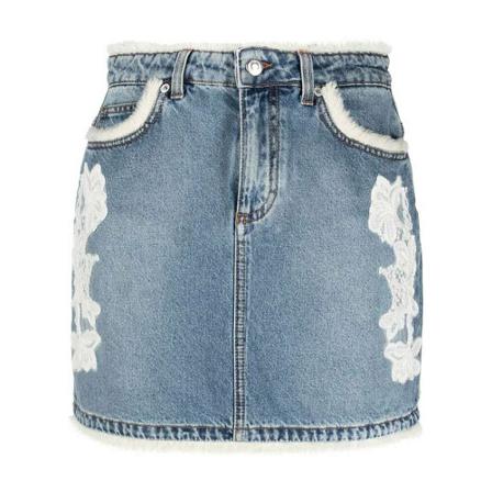 Ermanno Scervino - Kjolar - Blå - Dam - Storlek: 2xs, Dam, Storlek: 2XS